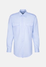 Regular Chemise de pilote Uni in Bleu Clair |  Seidensticker Onlineshop