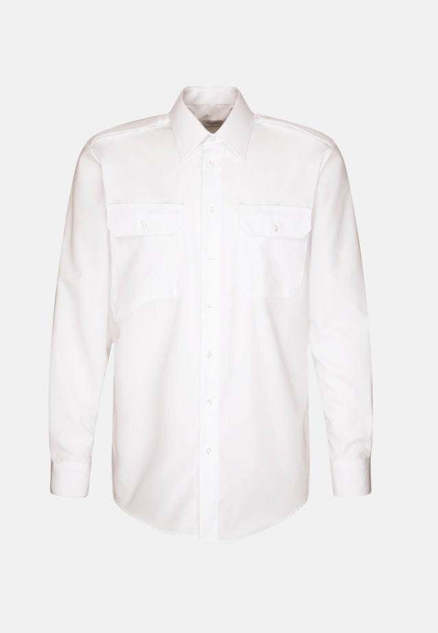 Chemise De Pilote Regular Manche Longue Classique in Blanc |  Seidensticker Onlineshop