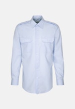 Chemise De Pilote Regular Manche Longue Classique in Bleu Moyen |  Seidensticker Onlineshop