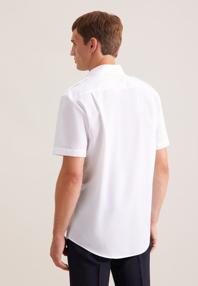 Regular Chemise de pilote Uni in Blanc |  Seidensticker Onlineshop