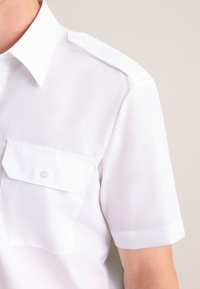 Regular Chemise de pilote Uni in Blanc |  Seidensticker Onlineshop