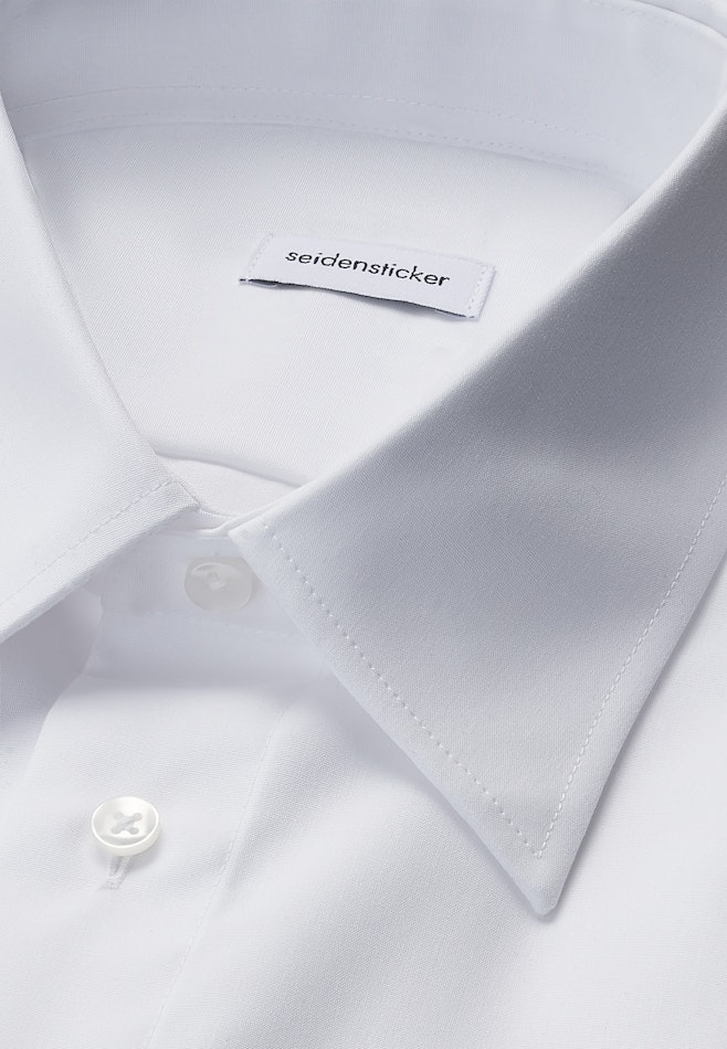 Regular Chemise de pilote Uni dans Blanc | Boutique en ligne Seidensticker