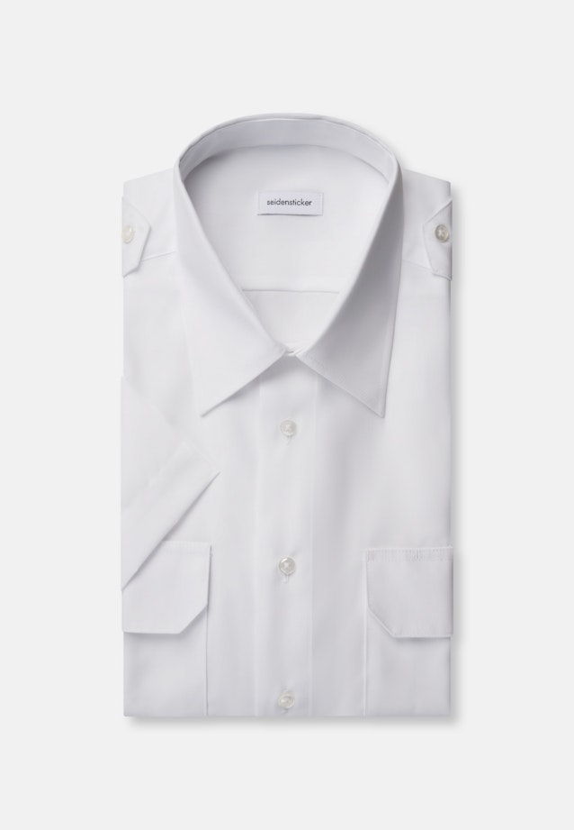 Regular Chemise de pilote Uni in Blanc |  Seidensticker Onlineshop