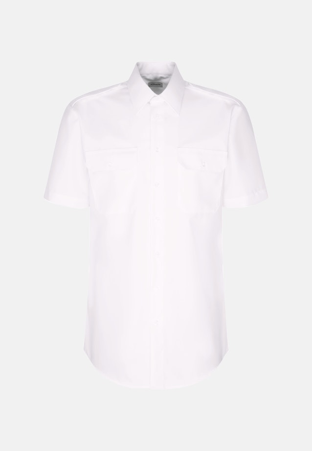 Regular Chemise de pilote Uni in Blanc |  Seidensticker Onlineshop