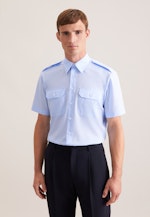 Regular Chemise de pilote Uni in Bleu Clair |  Seidensticker Onlineshop