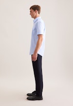 Regular Chemise de pilote Uni in Bleu Clair |  Seidensticker Onlineshop