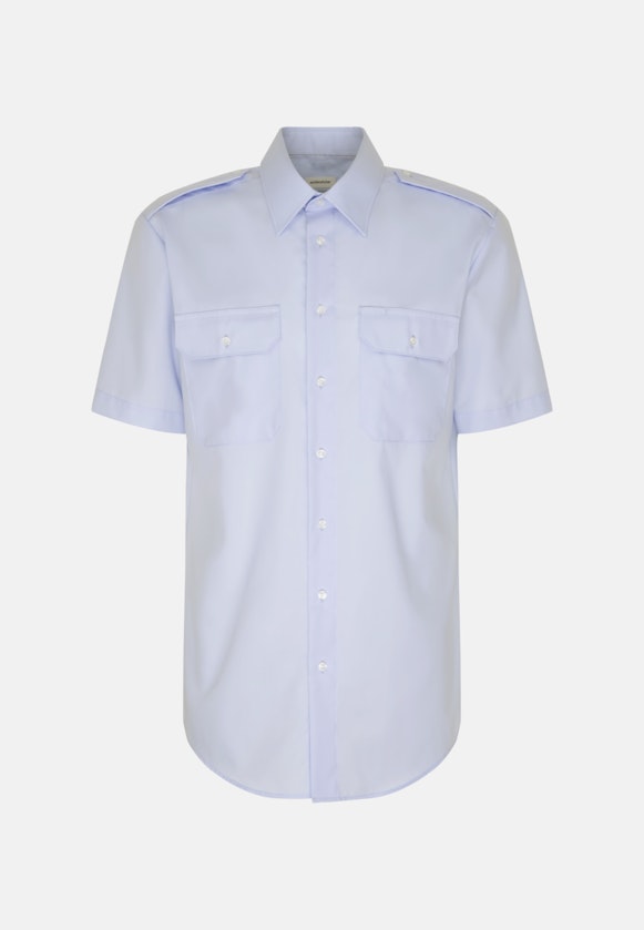 Regular Pilotenhemd Uni in Hellblau |  Seidensticker Onlineshop