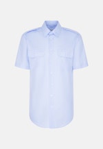Regular Chemise de pilote Uni in Bleu Clair |  Seidensticker Onlineshop
