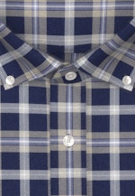 Shaped Flanellhemd Karo in Dunkelblau |  Seidensticker Onlineshop