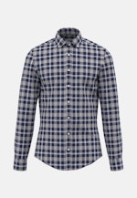 Shaped Flannel shirt Check in Dark Blue |  Seidensticker Onlineshop