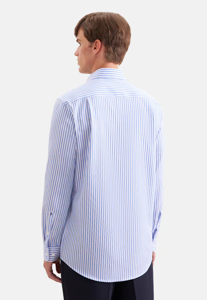 Regular Business shirt Stripes in Light Blue |  Seidensticker Onlineshop