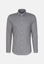 Chemise en flanelle Shaped Flanelle Col Kent in Bleu Foncé |  Seidensticker Onlineshop