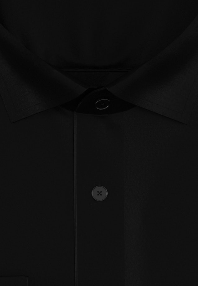 Shaped Business Hemd Uni in Schwarz |  Seidensticker Onlineshop