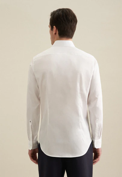 Shaped Business shirt Uni in White |  Seidensticker Onlineshop