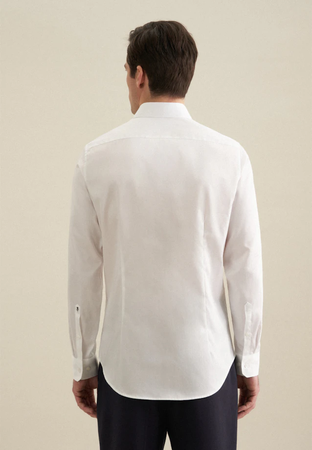 Shaped Business shirt Uni in White |  Seidensticker Onlineshop