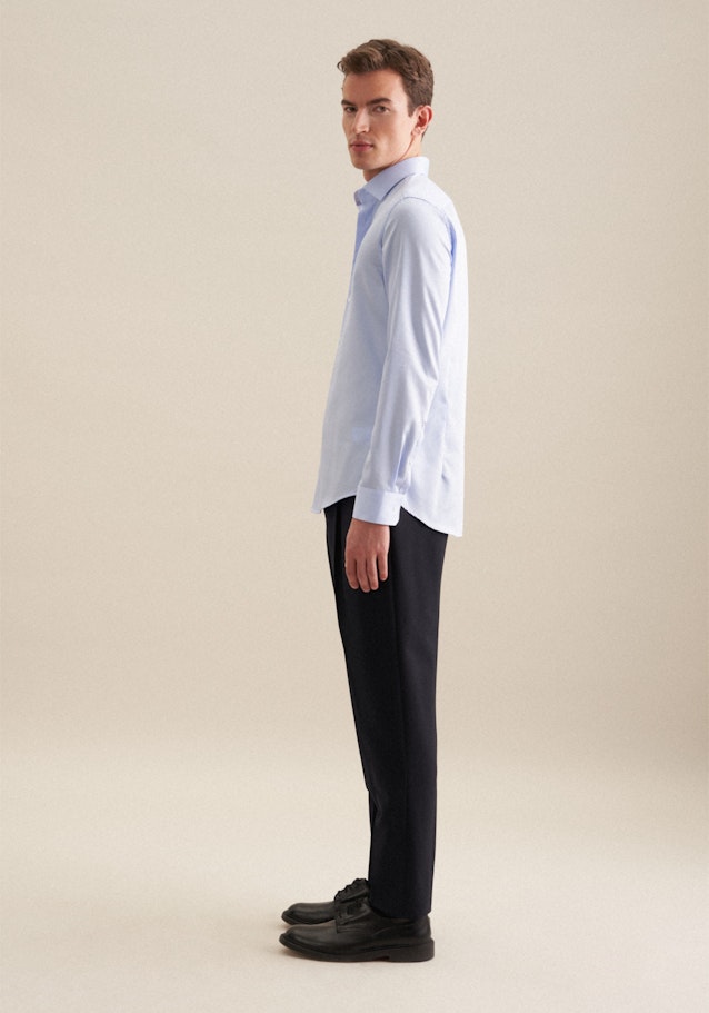 Shaped Chemise d'affaires Uni in Bleu Clair | Seidensticker Onlineshop