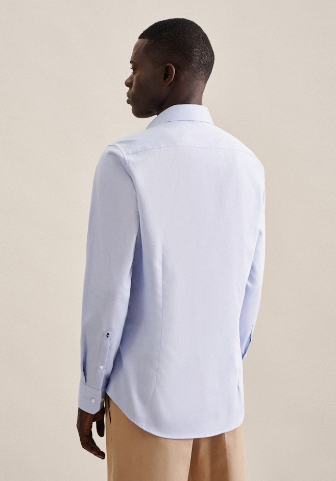 Shaped Business Hemd Uni in Mittelblau | Seidensticker Onlineshop