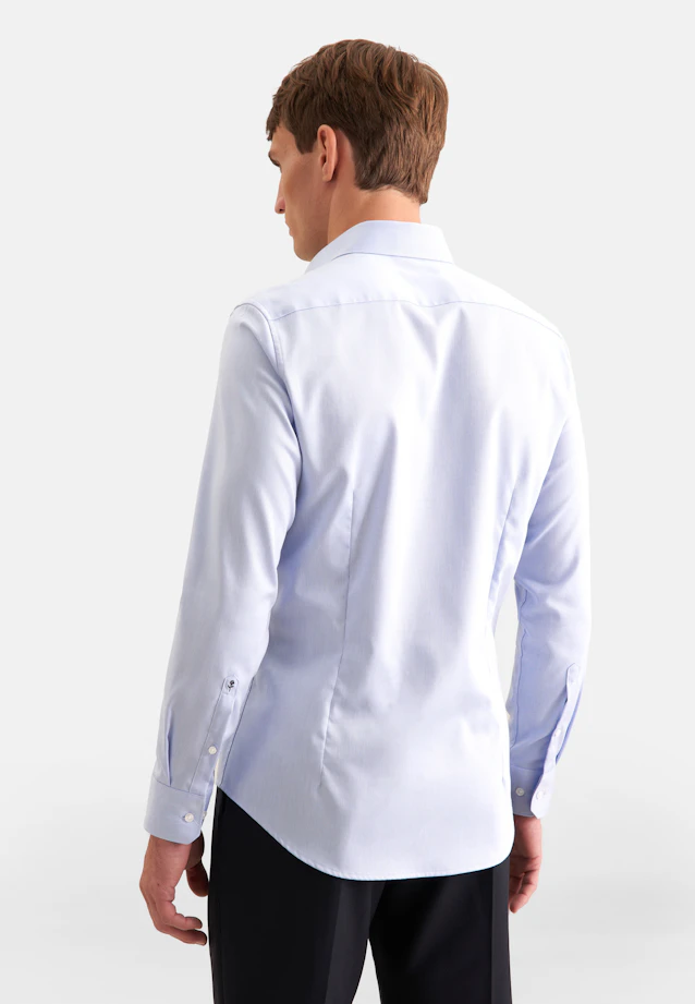 Shaped Business shirt Uni in Mittelblau |  Seidensticker Onlineshop