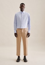 Shaped Business shirt Uni in Mittelblau |  Seidensticker Onlineshop