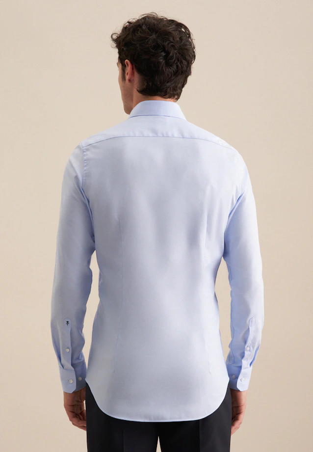 Shaped Chemise d'affaires Uni in Bleu Clair |  Seidensticker Onlineshop