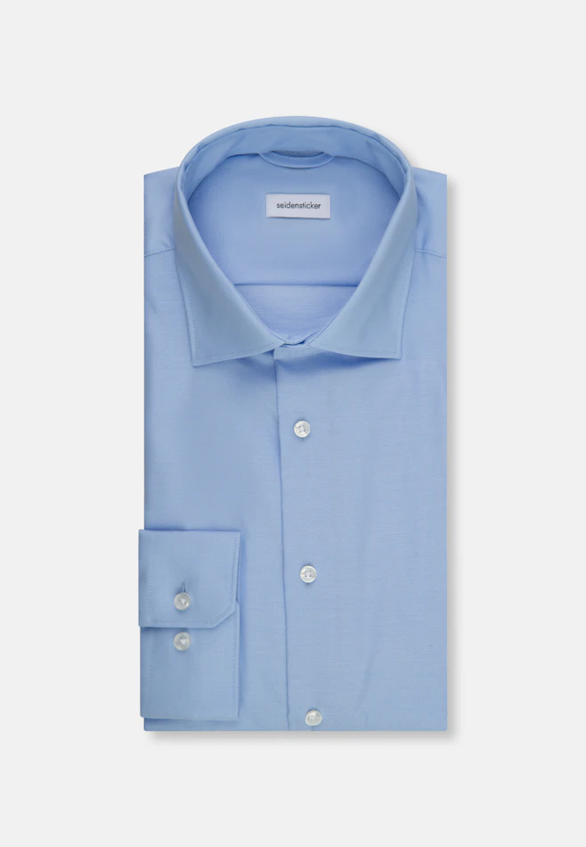 Shaped Chemise d'affaires Uni dans Bleu Clair | Boutique en ligne Seidensticker