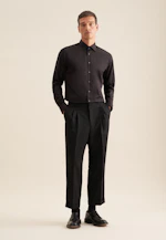 Regular Business shirt Uni in Schwarz |  Seidensticker Onlineshop
