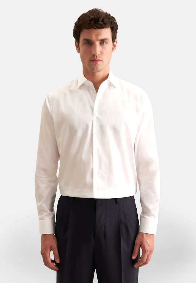 Regular Business shirt Uni in White | Seidensticker online shop
