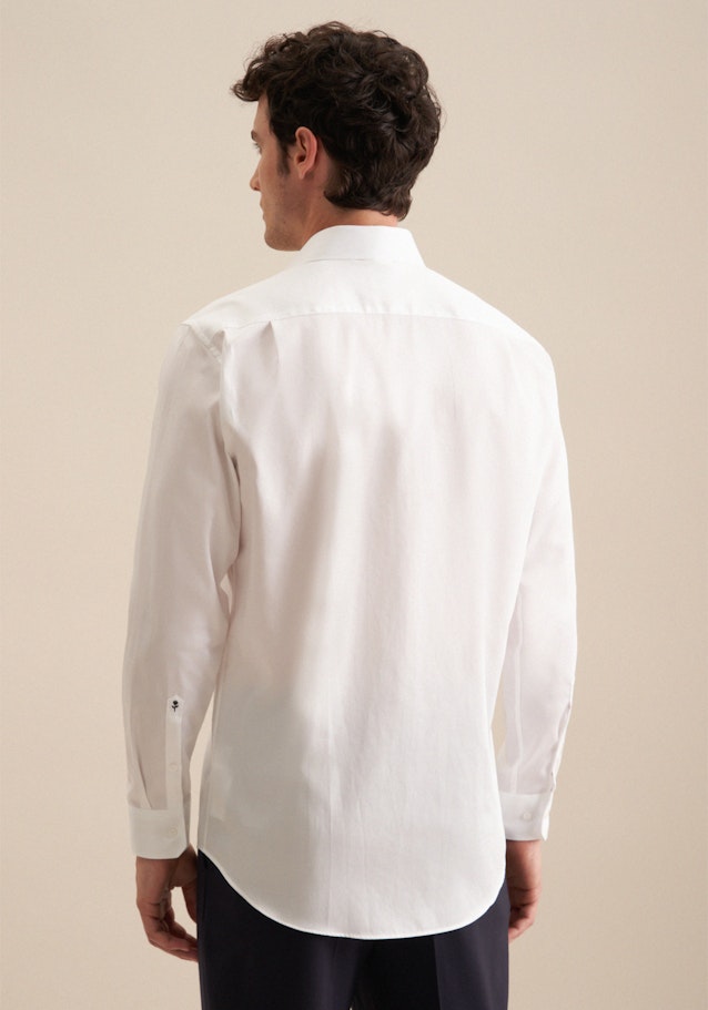 Regular Chemise d'affaires Uni in Blanc | Seidensticker Onlineshop
