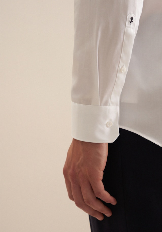 Regular Chemise d'affaires Uni in Blanc | Seidensticker Onlineshop