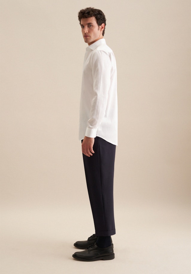 Regular Chemise d'affaires Uni in Blanc | Seidensticker Onlineshop