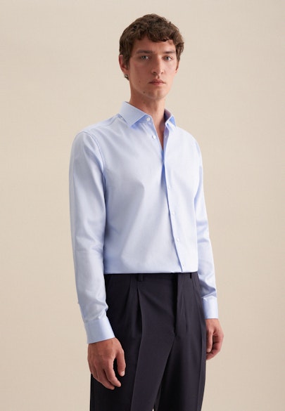 Regular Business shirt Uni in Hellblau |  Seidensticker Onlineshop