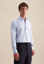Regular Chemise d'affaires Uni in Bleu Clair |  Seidensticker Onlineshop