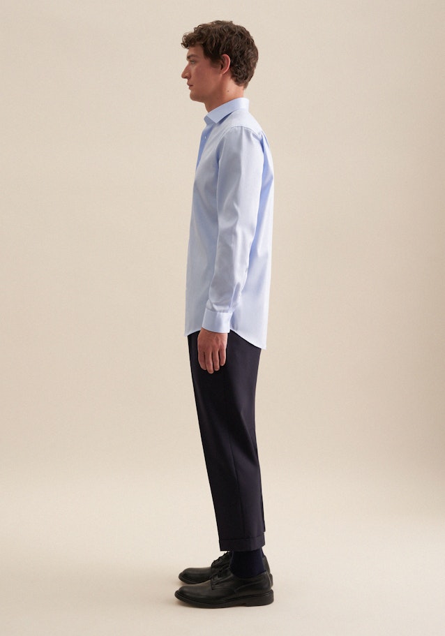 Regular Chemise d'affaires Uni in Bleu Clair | Seidensticker Onlineshop