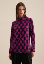 Twill Shirtblouse in Paars |  Seidensticker Onlineshop