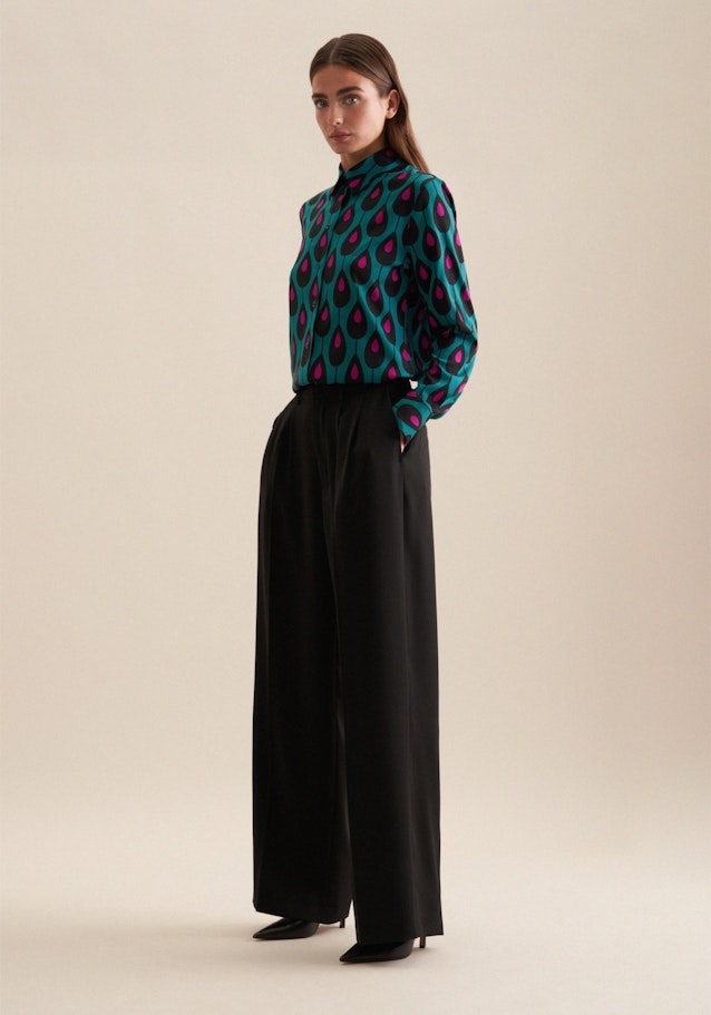 Hemdbluse Druck in Grün | Seidensticker Onlineshop