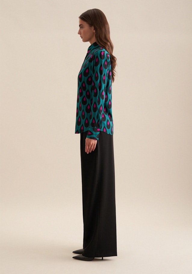 Hemdbluse Druck in Grün | Seidensticker Onlineshop