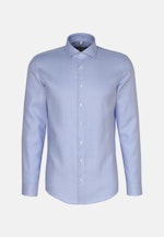 Chemise Business X-Slim Structuré Col Kent in Bleu Clair |  Seidensticker Onlineshop