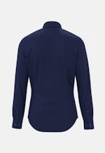 Chemise en flanelle Slim Flanelle Col Kent in Bleu Foncé |  Seidensticker Onlineshop