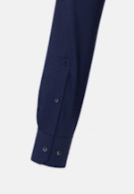 Chemise en flanelle Slim Flanelle Col Kent in Bleu Foncé |  Seidensticker Onlineshop