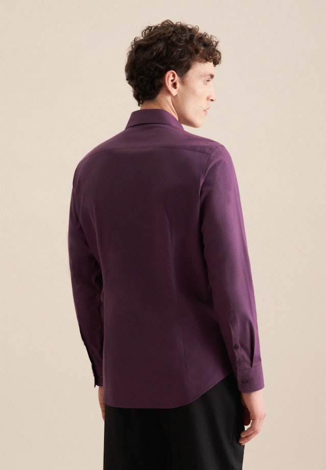 Chemise en flanelle Slim Flanelle Col Kent in Lilas |  Seidensticker Onlineshop