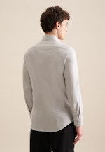 Chemise en flanelle Slim Flanelle Col Kent in Gris |  Seidensticker Onlineshop