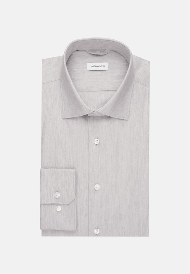 Chemise en flanelle Slim Flanelle Col Kent in Gris |  Seidensticker Onlineshop