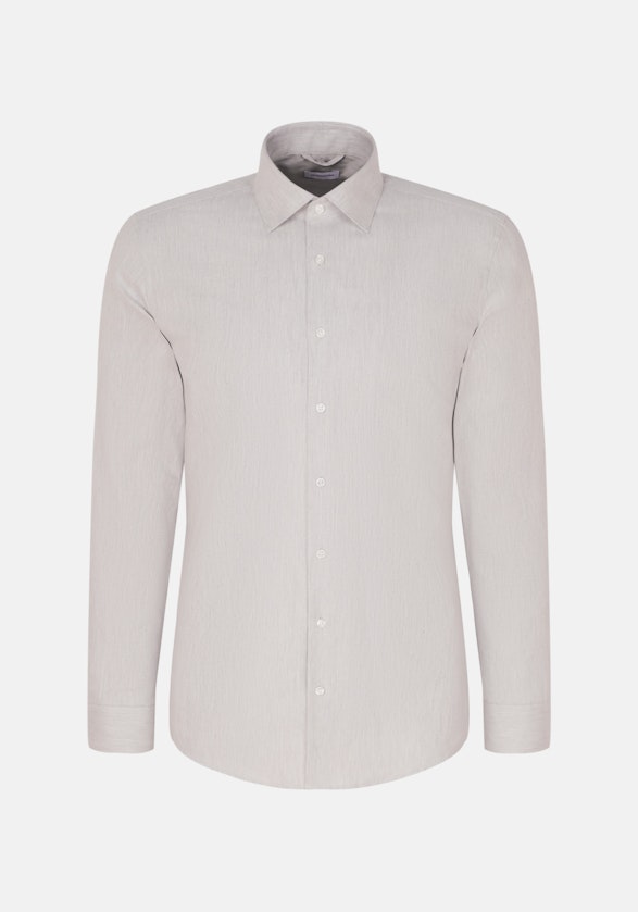 Slim Flanellhemd Uni in Grau | Seidensticker Onlineshop