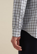 Flanell Flanellhemd in Slim mit Button-Down-Kragen in Dunkelblau |  Seidensticker Onlineshop