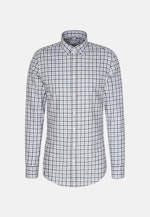 Chemise en flanelle Slim Flanelle Col Boutonné in Bleu Foncé |  Seidensticker Onlineshop