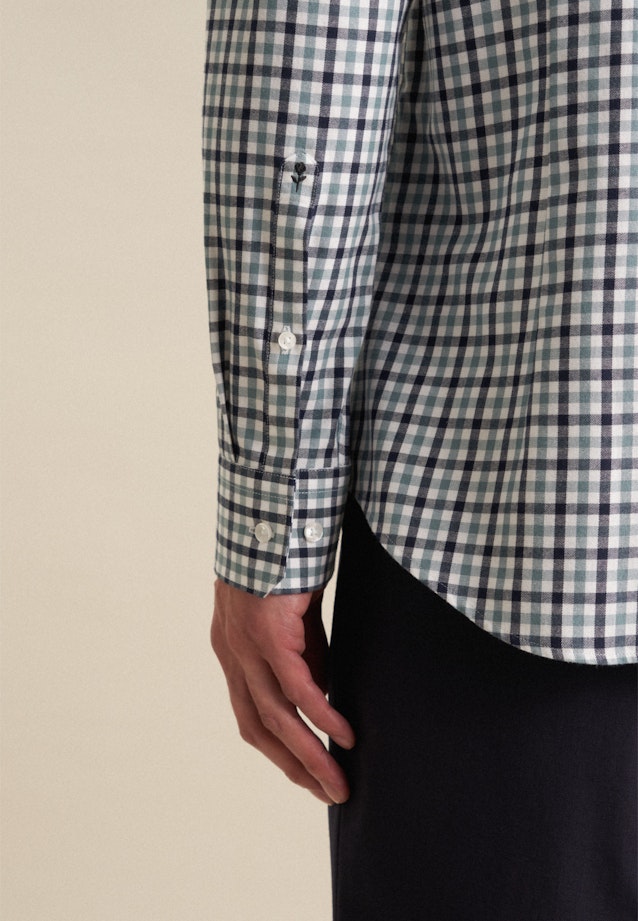 Flanell Flanellhemd in Slim mit Button-Down-Kragen in Grün |  Seidensticker Onlineshop