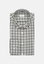 Flannel shirt in Slim with Button-Down-Collar in Green |  Seidensticker Onlineshop