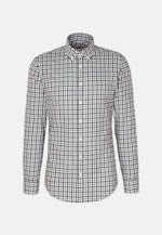 Flannel shirt in Slim with Button-Down-Collar in Green |  Seidensticker Onlineshop