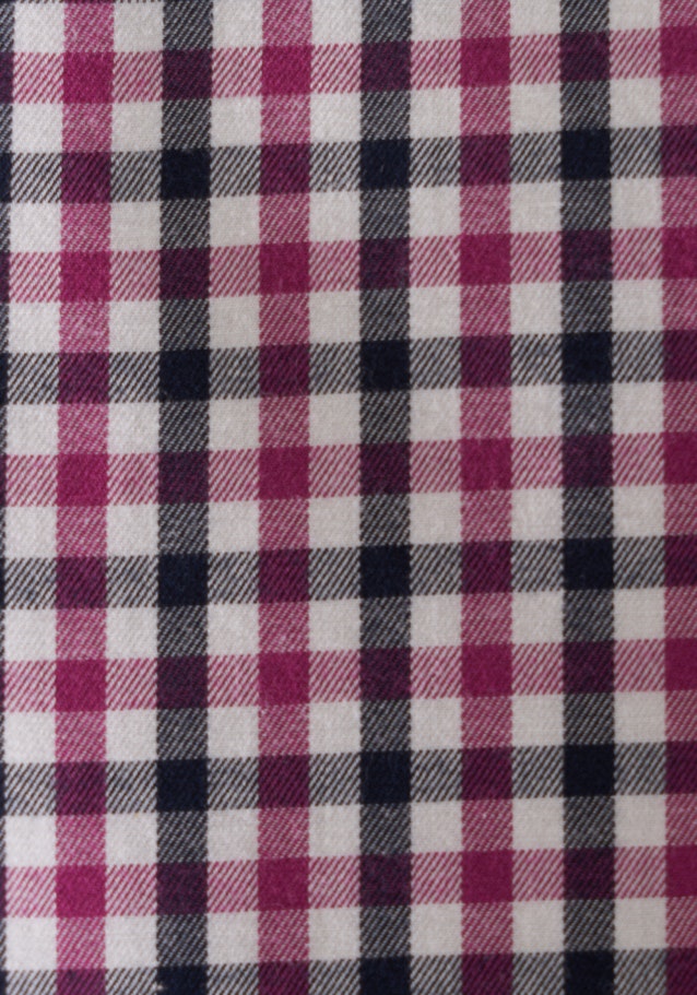 Slim Flanellhemd Karo in Rosa/Pink | Seidensticker Onlineshop