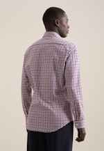 Flannel shirt in Slim with Button-Down-Collar in Pink |  Seidensticker Onlineshop